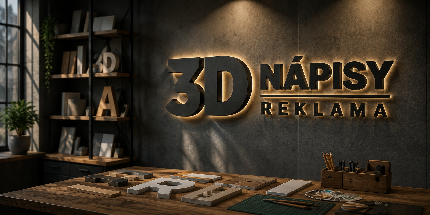 3D nápisy a dekorace na míru