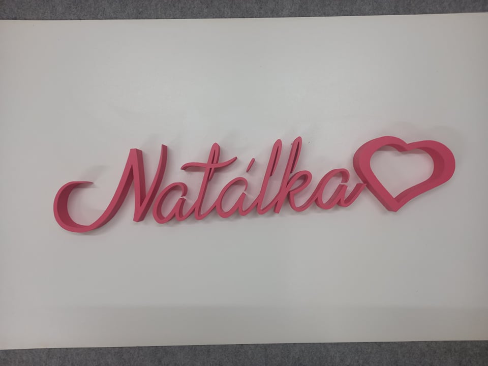 Ukázka 3D nápisu